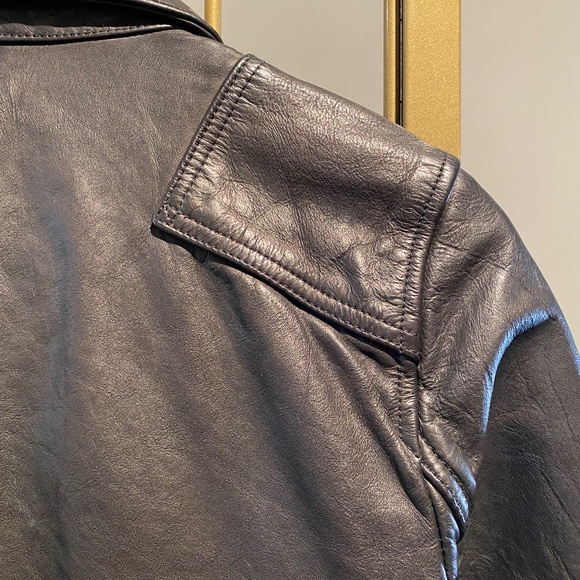 Polo Ralph Lauren Black Leather Jacket - Picture 6 of 9